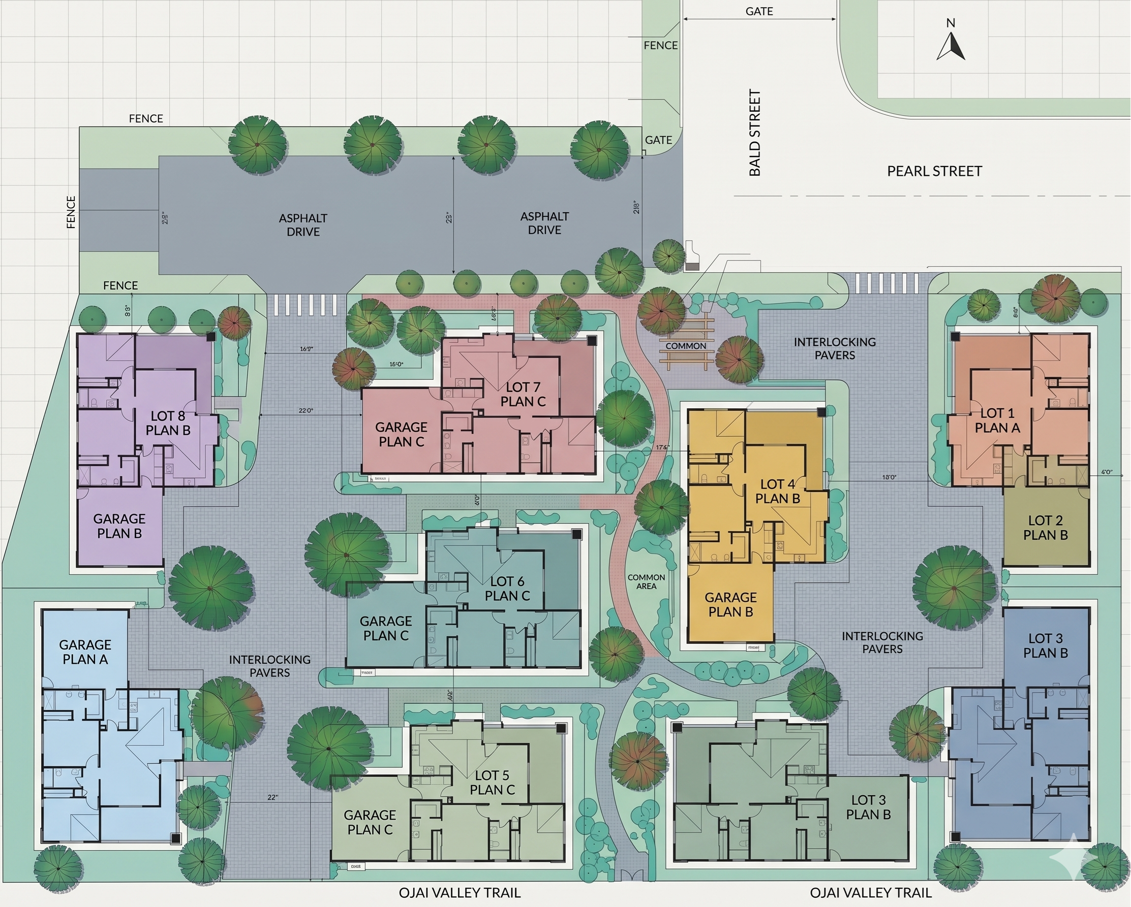 Approved site plan rendering